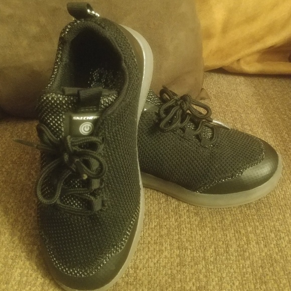 Skechers Energy Lights Lace Up Shoes - Picture 3 of 8